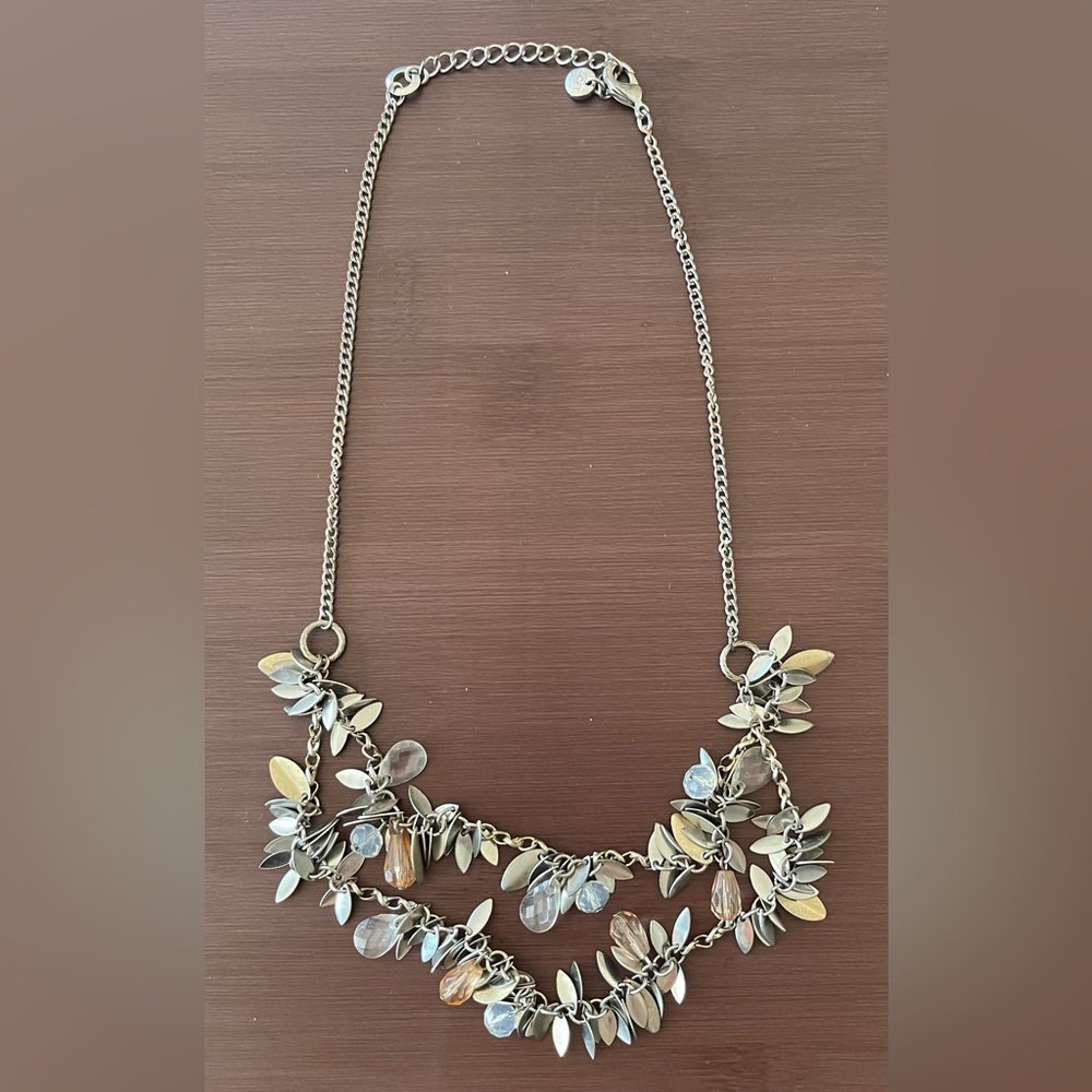 Multistrand silver necklace
